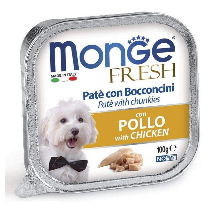Monge Fresh Pollo 100gr Alimento umido per Cani Monge Fresh Pollo 100gr Alimento umido per Cani